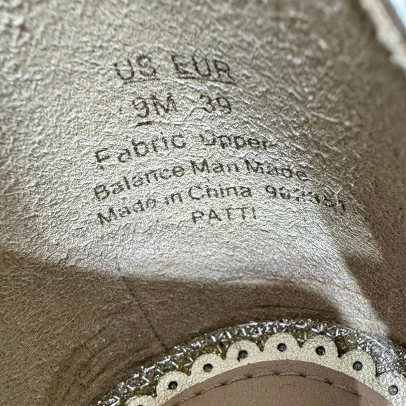 Sam Edelman Women’s Patti Ankle Strap Heeled Dress Sandal Gold Sparkle Size 9 - Picture 12 of 12